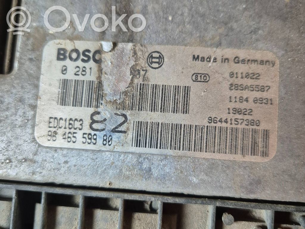 Engine control unit/module   9644157380,9646559980,EDC16C3