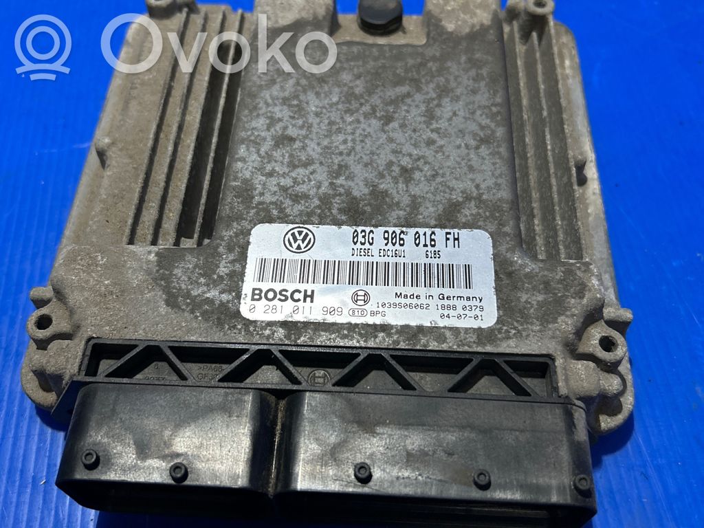 Engine control unit/module   03G906016FH,0281011909