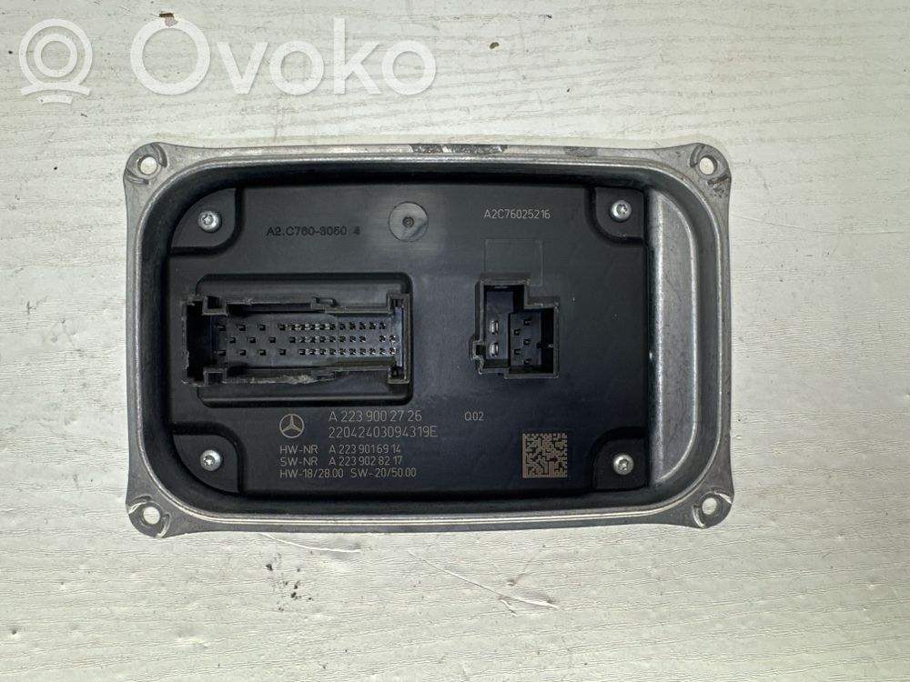 Moduł sterujący statecznikiem LED   A2239002726,A2239028217,A2042403094