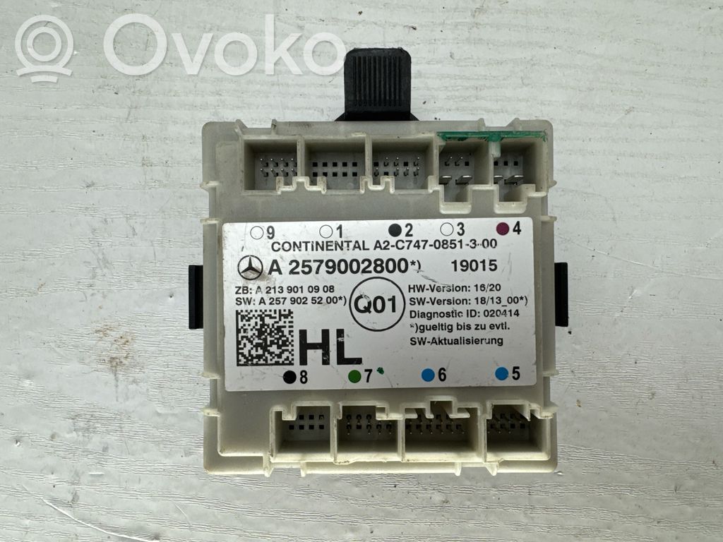 Door control unit/module   A2139010908,A2579002800