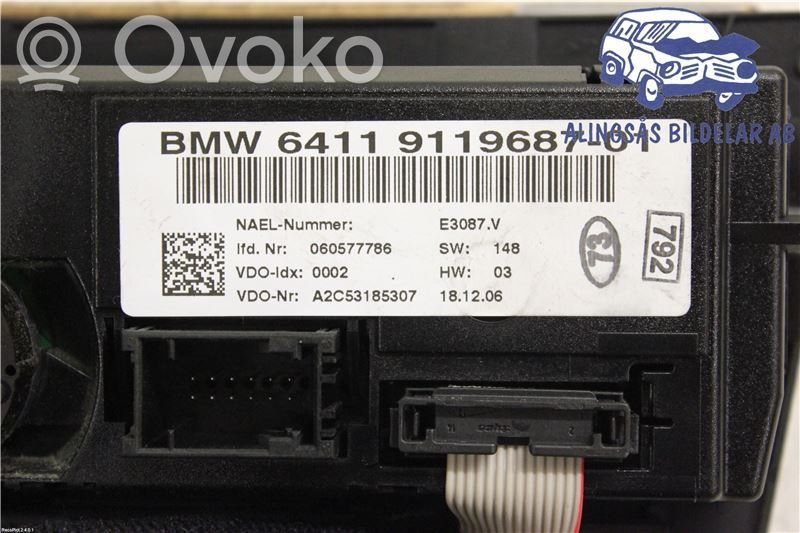 BMW 3 E92 E93 Ilmastoinnin ohjainlaite 