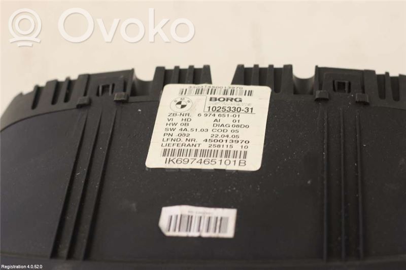 BMW 3 E90 E91 Speedometer (instrument cluster) 