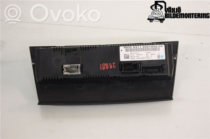 BMW 3 E90 E91 Ilmastoinnin ohjainlaite 