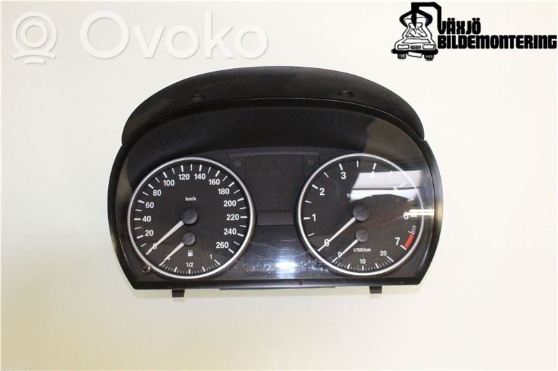 BMW 3 E90 E91 Spidometras (prietaisų skydelis) 