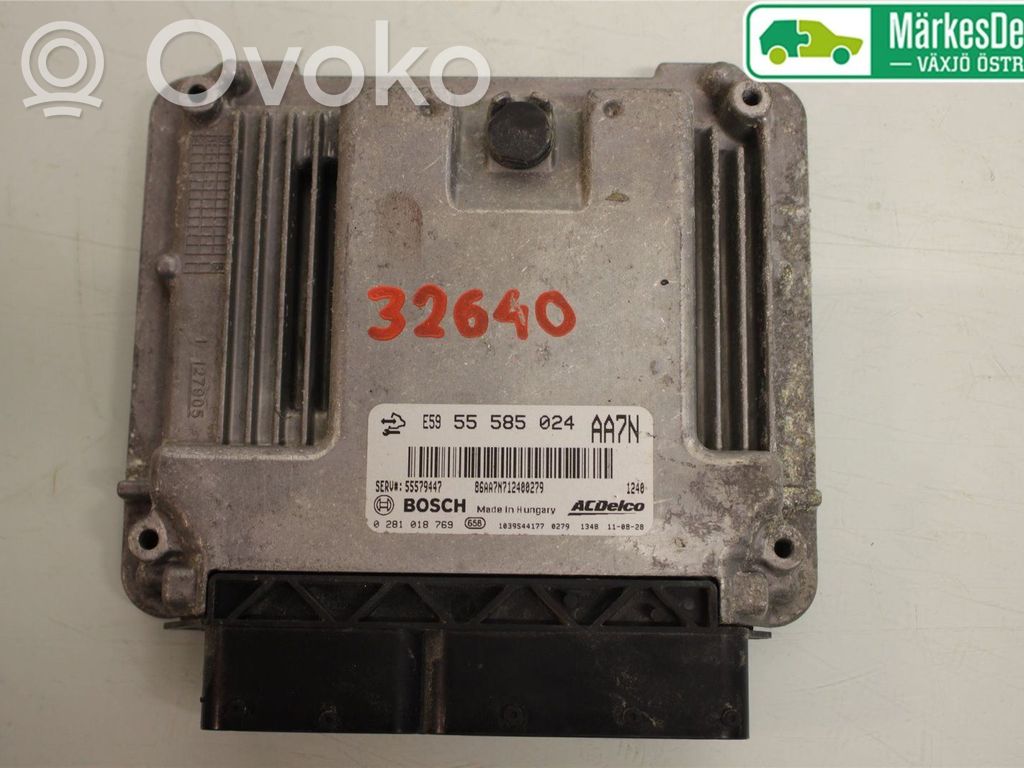 Opel Insignia A Unité de commande / module d'injection 