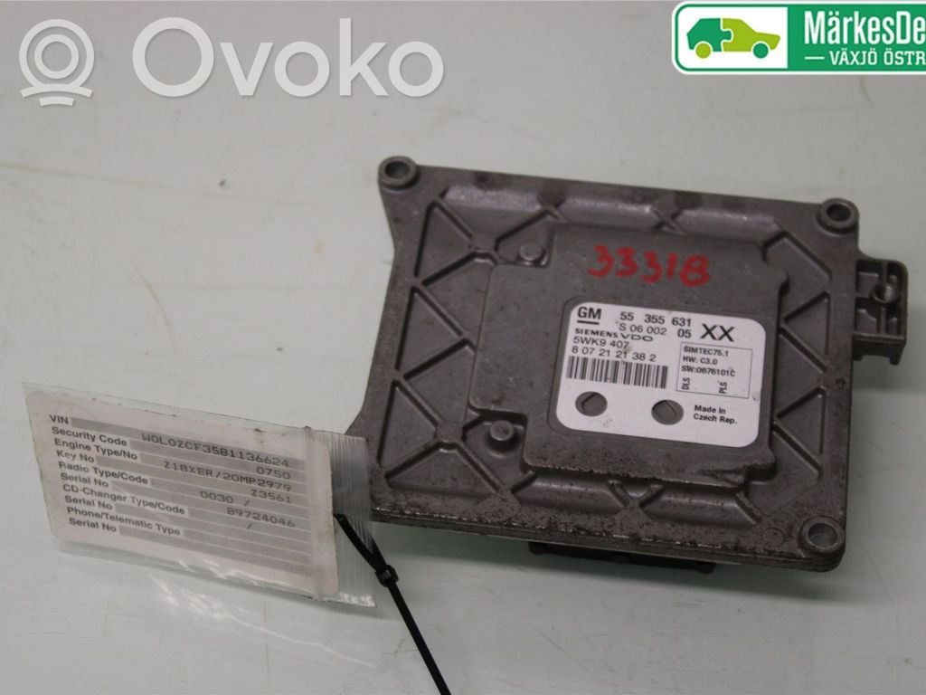 Unité de commande / module d'injection   55560130,55355631,55355631