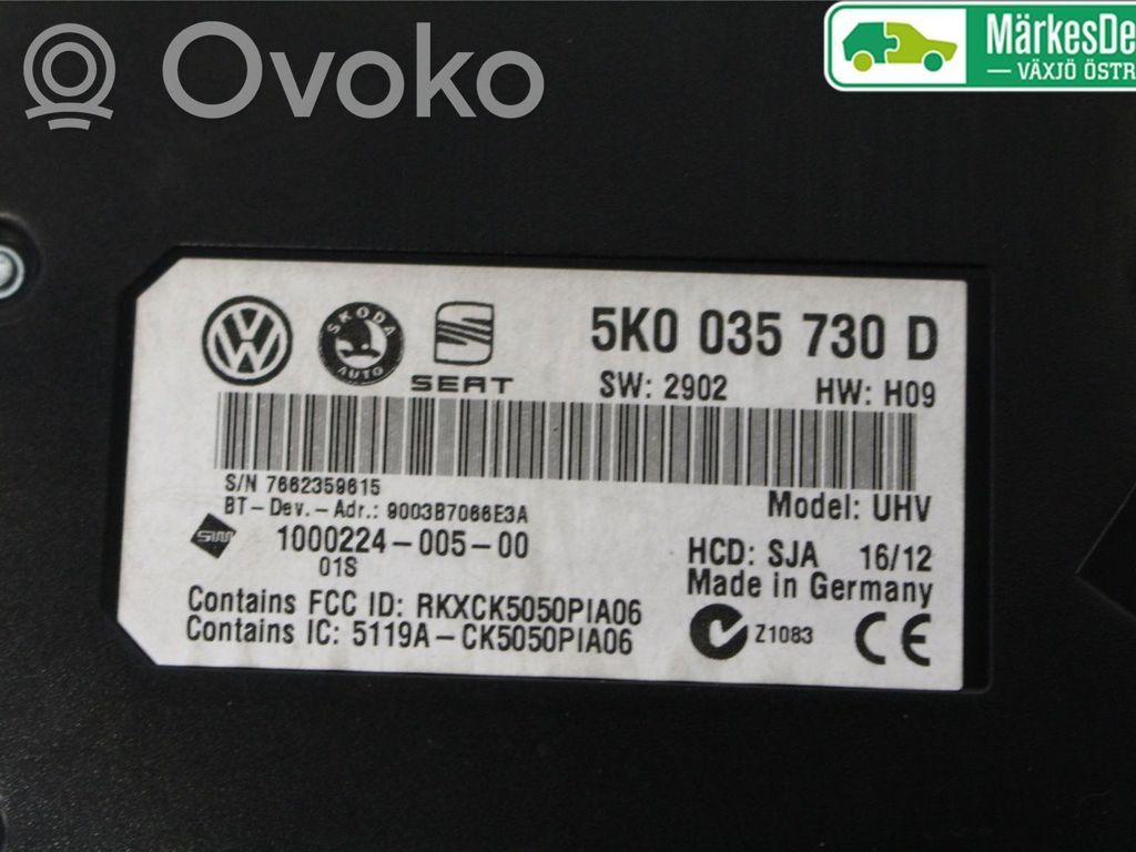 Volkswagen Golf VI Other control units/modules 