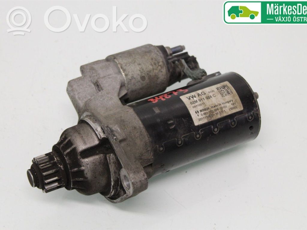 Motor de arranque   02M911024C,0001153009,02M911024C