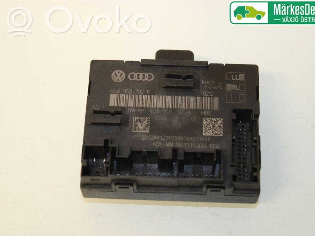 Audi A6 S6 C7 4G Unité de commande module de porte 