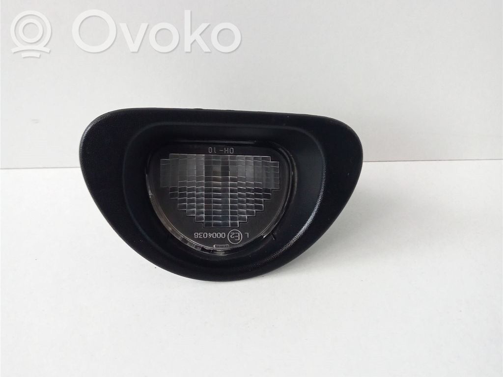 Peugeot 107 Number plate light 