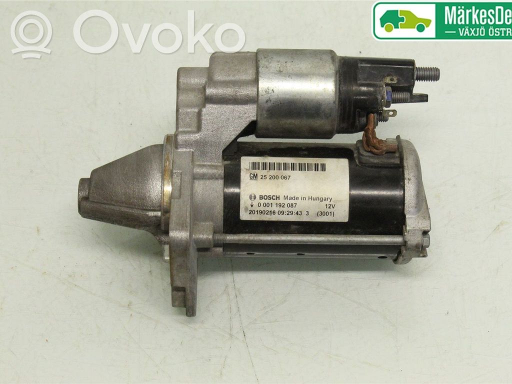Starter motor   95527677,0001192087,25200067