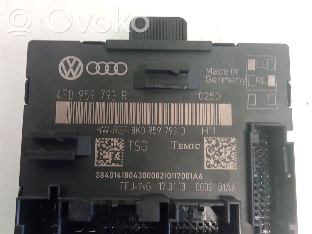 Unidad de control/módulo de la puerta   4F0959793T,4F0959793R,4F0959793R