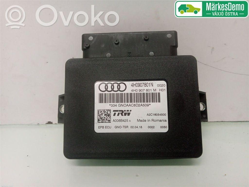 Module de commande de frein à main   4H0907801N,4H0907801M,4H0907801N