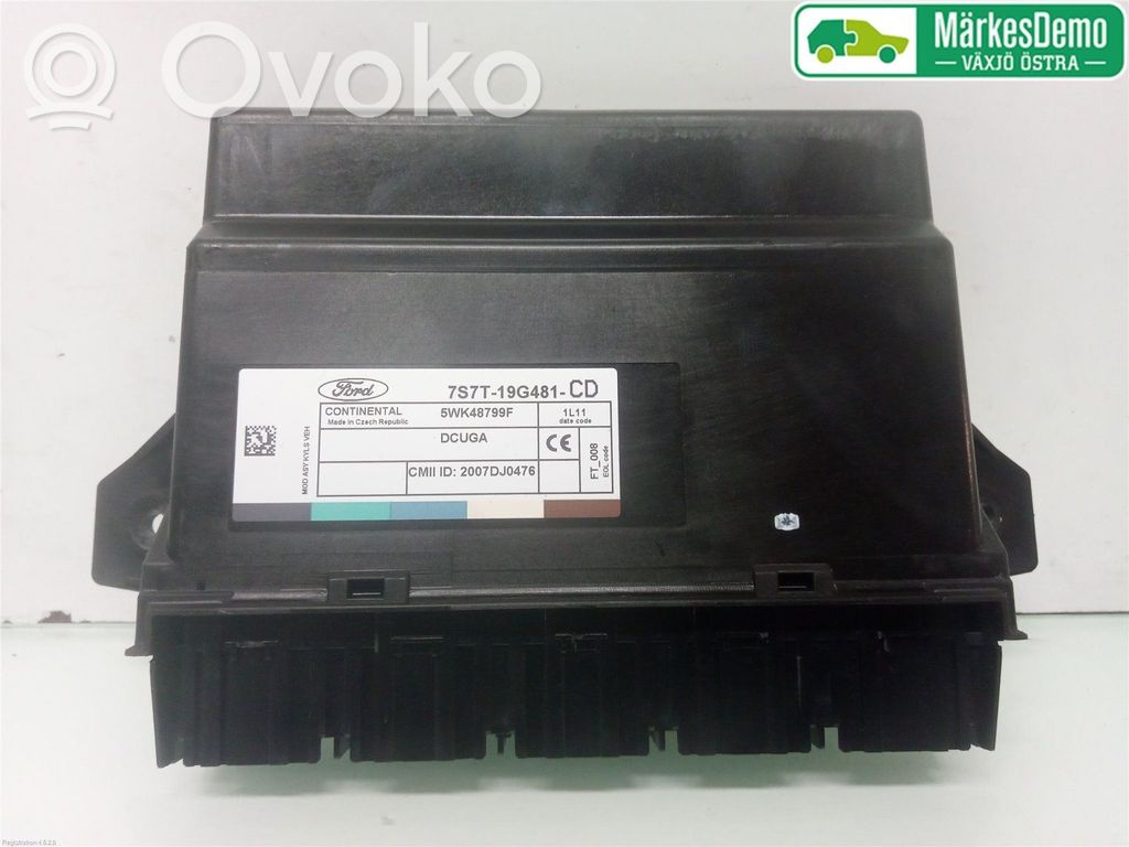 Ford Mondeo MK IV Unitate/modul de control fără cheie (KESSY) 