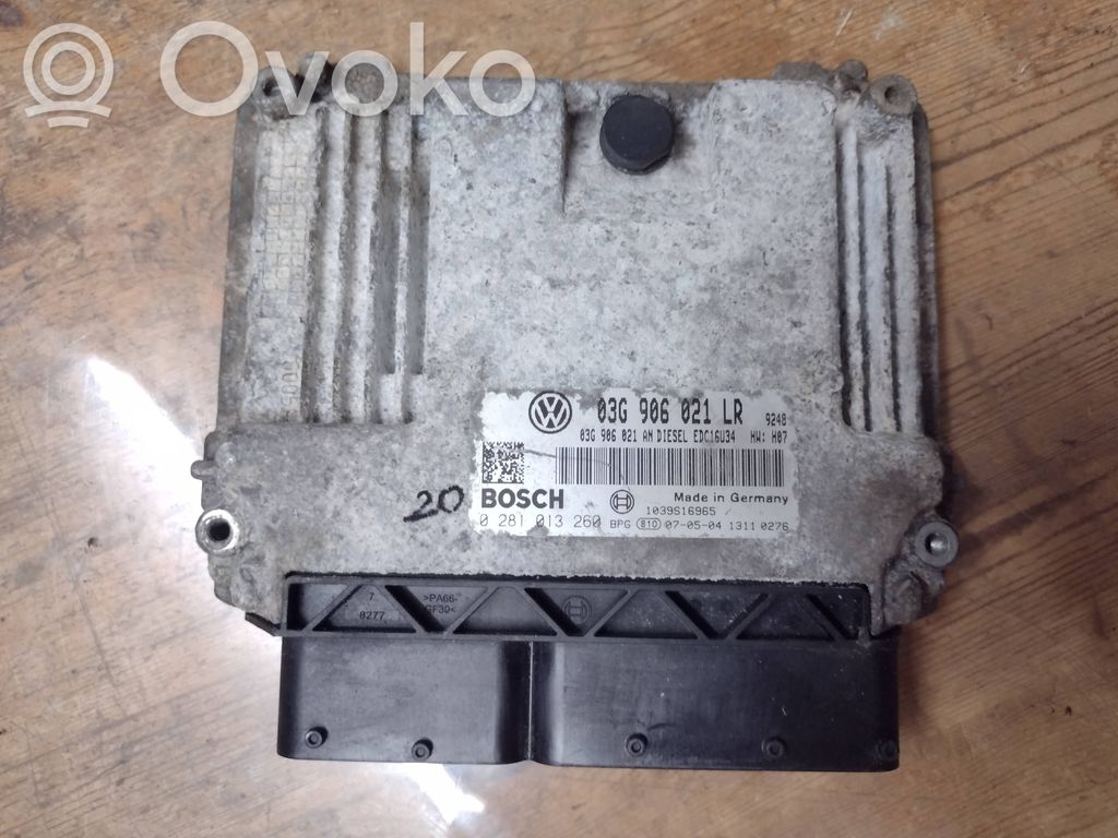 Engine control unit/module   03G906021LR,1039S16965,03G906021AN,0281013260