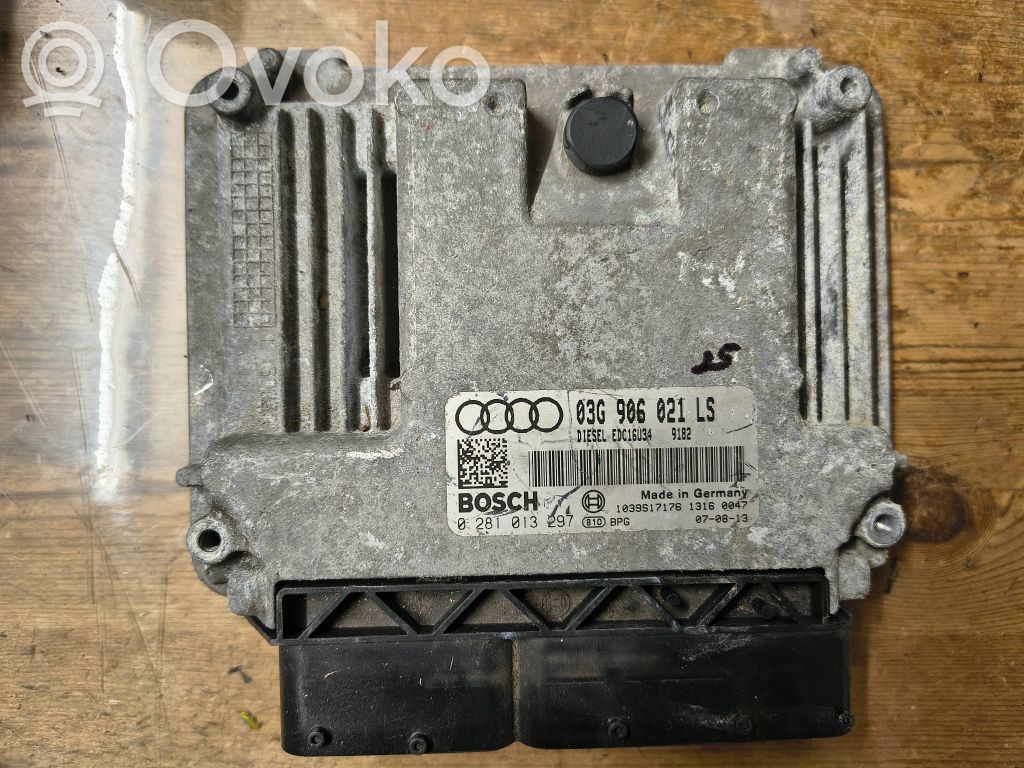 Engine control unit/module   03G906021LS,0281013297,1039S17176