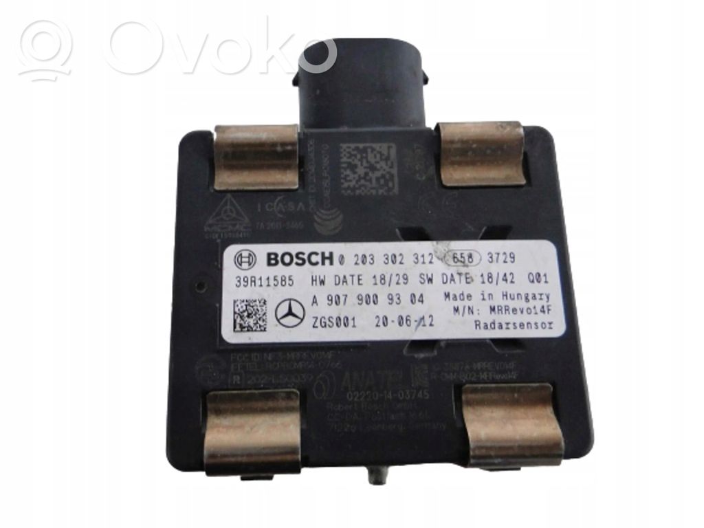 Mercedes-Benz Sprinter W907 W910 Sensor de radar Distronic 