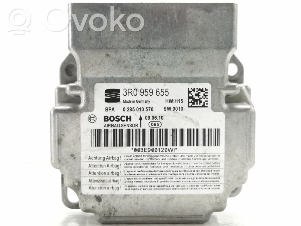Unidad de control/módulo del Airbag   3R0959655,0285010576