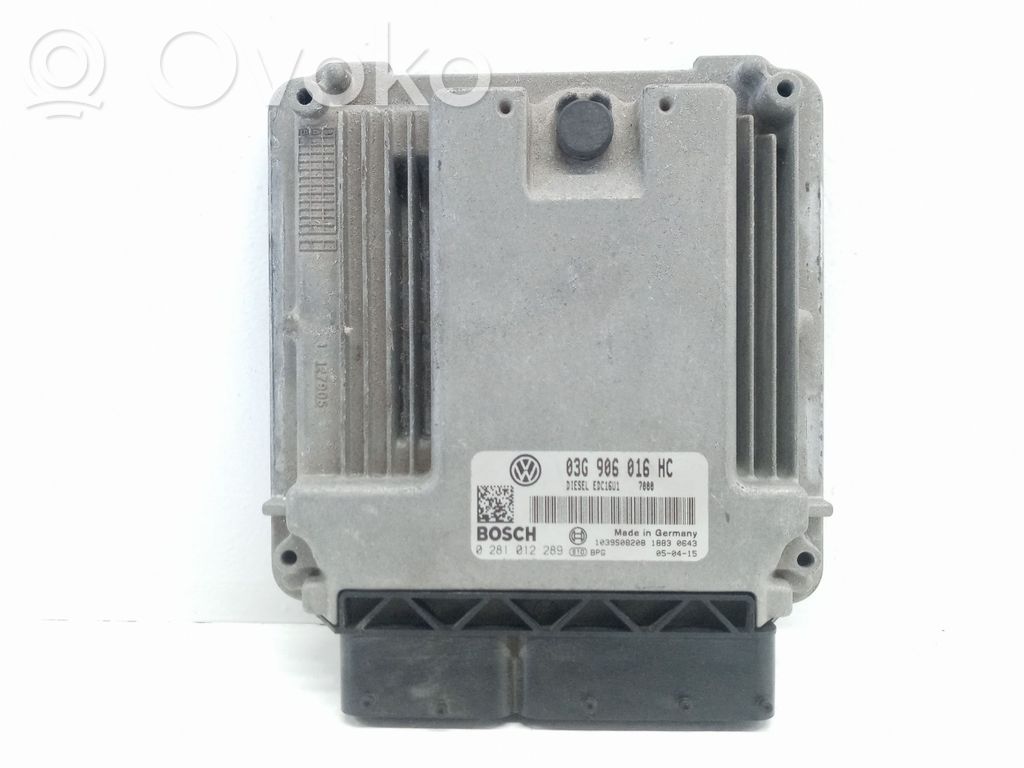 Centralina/modulo del motore   03G906016HC,0281012289