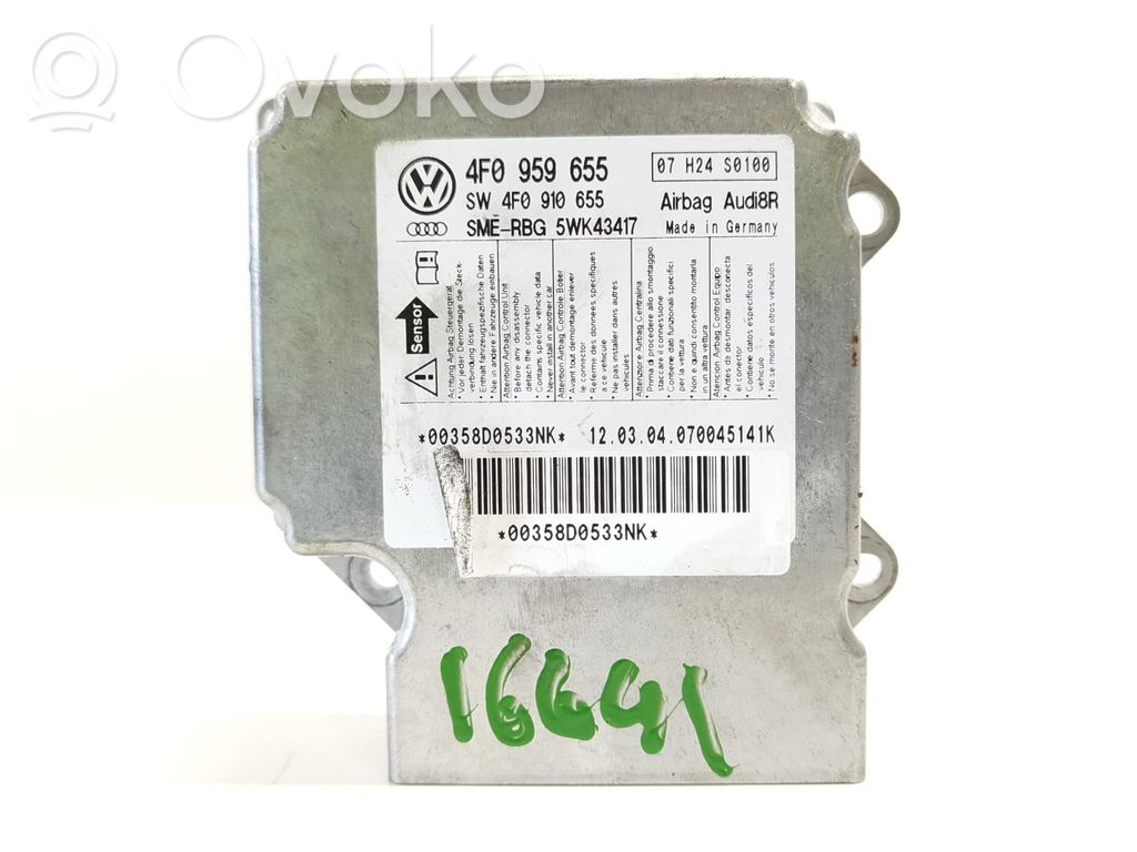 Unidad de control/módulo del Airbag   4F0959655