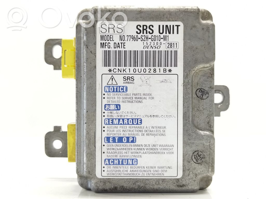 Unidad de control/módulo del Airbag   77960S2HG010M1