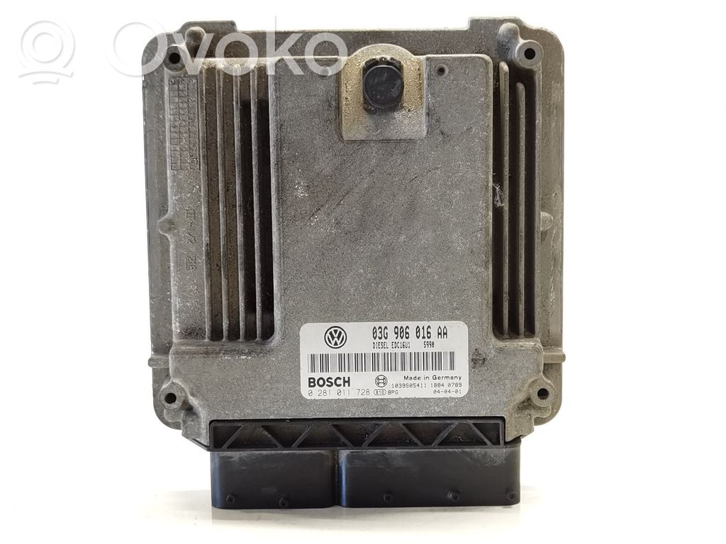 Engine control unit/module   03G906016AA,0281011728