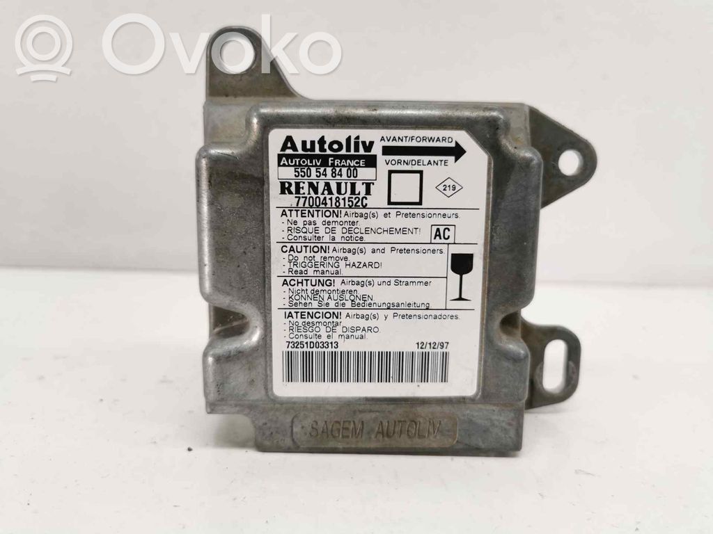 Airbag control unit/module   7700418152C,550548400