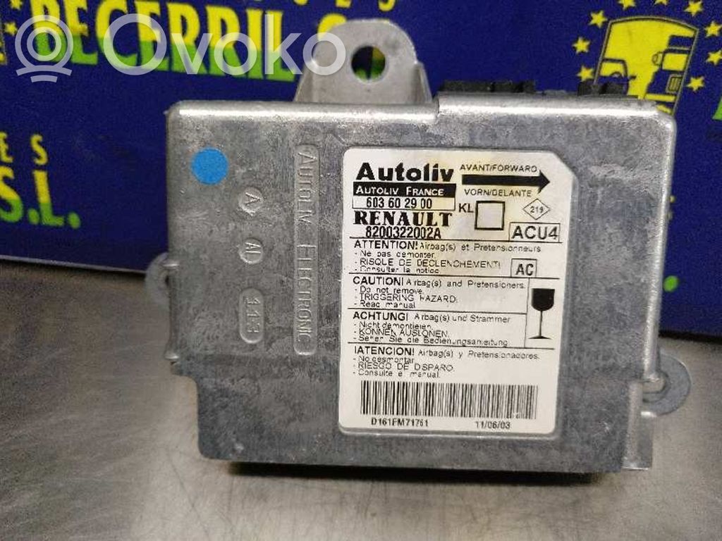Renault Megane II Airbag control unit/module 