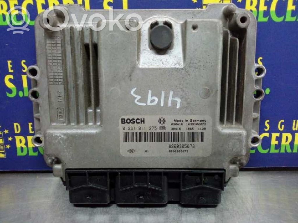 Moottorin ohjainlaite/moduuli   0281011275,8200305678,8200269879