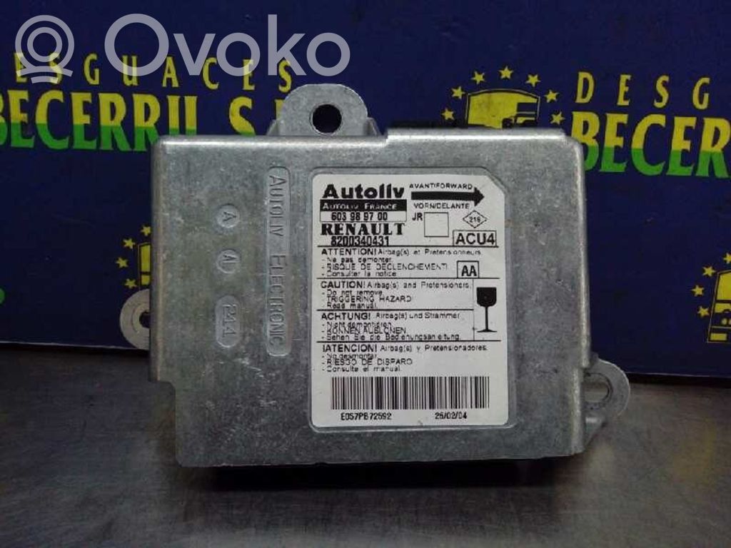 Renault Scenic II -  Grand scenic II Sterownik / Moduł Airbag 