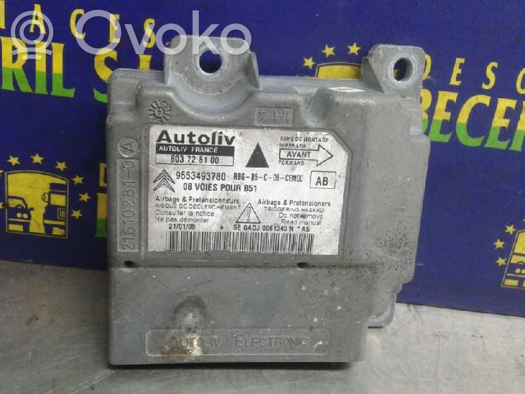 Sterownik / Moduł Airbag   603726100,9653493780