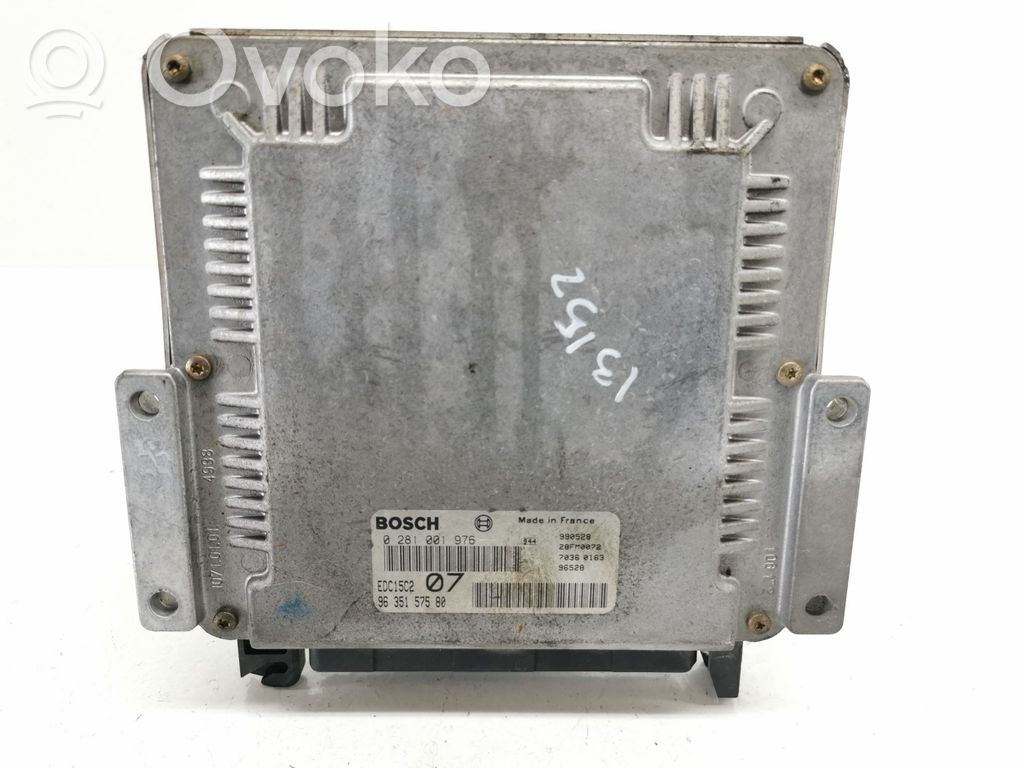 Engine control unit/module   9635157580,0281001976,EDC15C207
