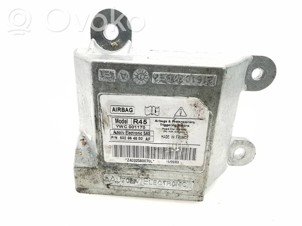 Rover 45 Centralina/modulo airbag 