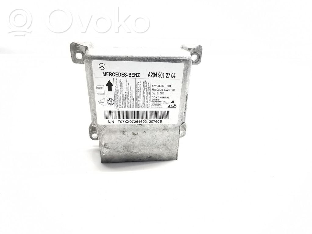 Centralina/modulo airbag   A2049012704,5WK44739