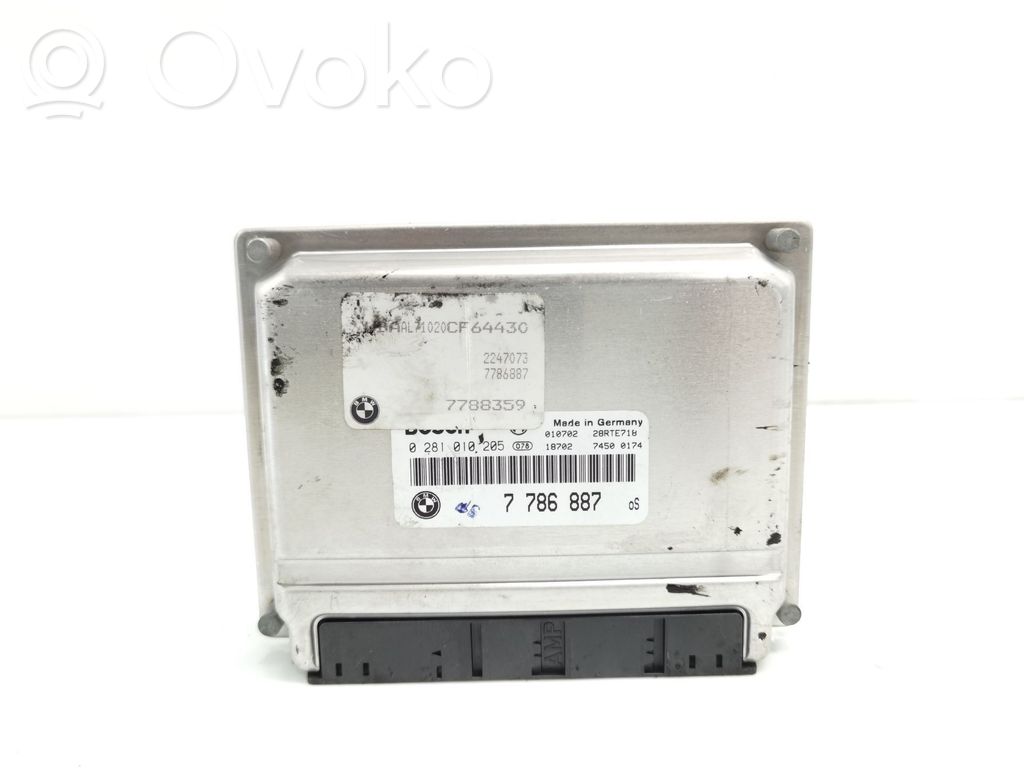 Unidad de control/módulo del motor   7786887,0281010205,28RTE718
