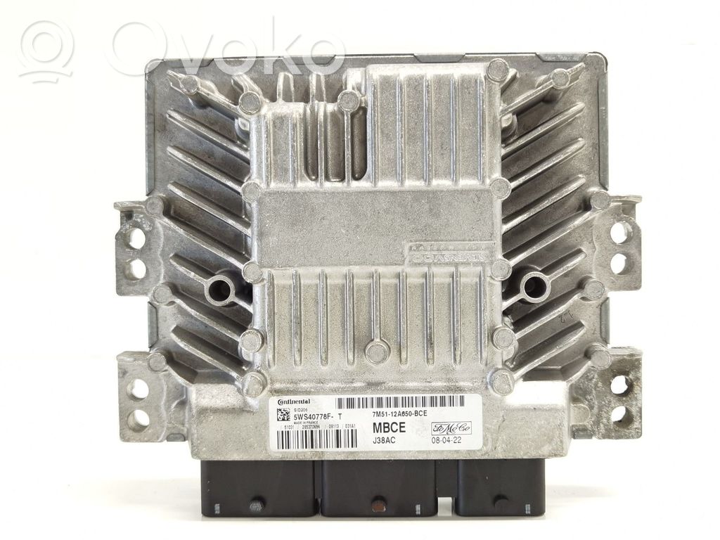 Sterownik / Moduł ECU   7M5112A650BCE,5WS40778FT