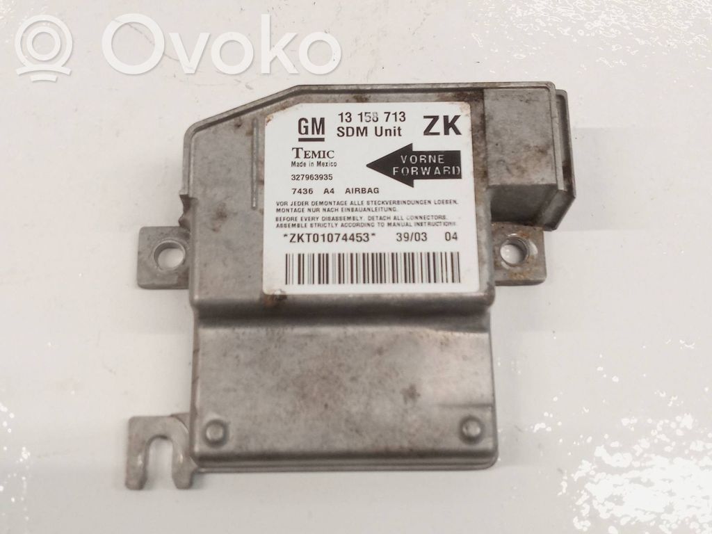 Module de contrôle airbag   13158713ZK,327963935