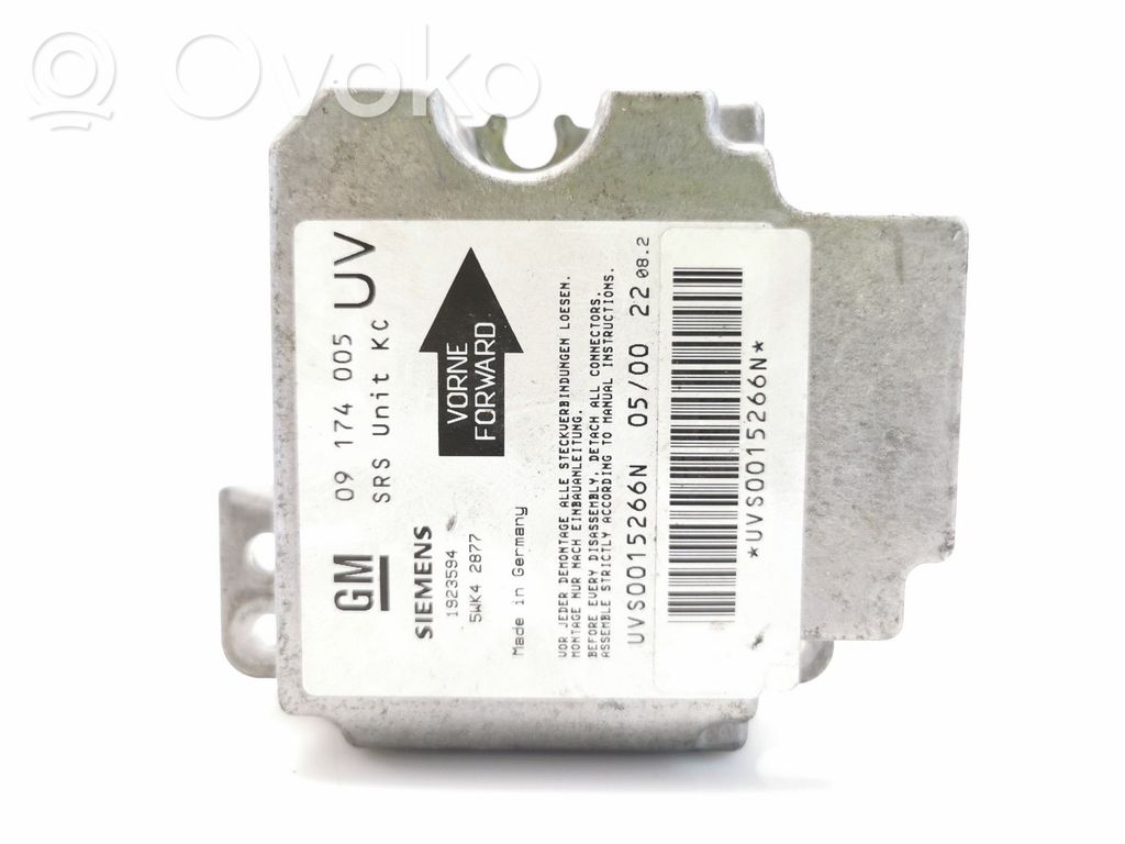 Sterownik / Moduł Airbag   09174005,5WK48277