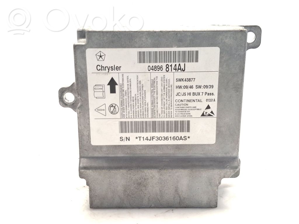 Unidad de control/módulo del Airbag   04896814AJ,5WK43877