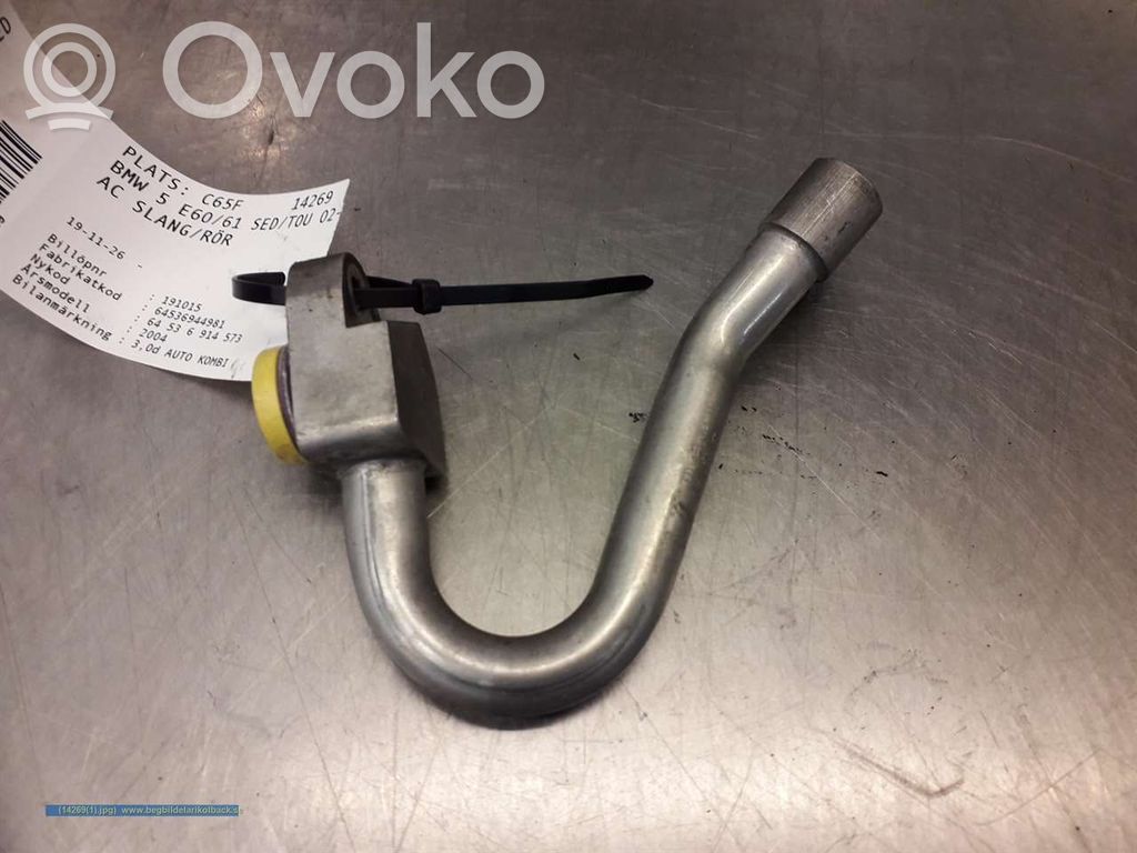BMW 5 E60 E61 Ilmastointilaitteen putki (A/C) 