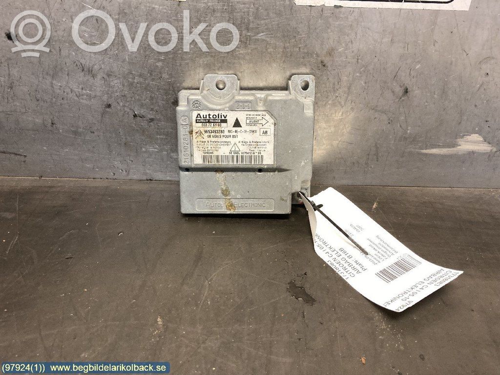 Airbag control unit/module   654635,9653493780