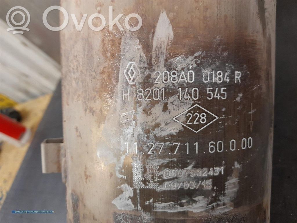 Renault Megane III Filtr cząstek stałych Katalizator / FAP / DPF 