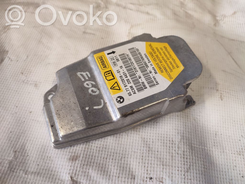 Airbag control unit/module   65779172018,65779160557,65779145400,65776978373,65779114214,65779118749