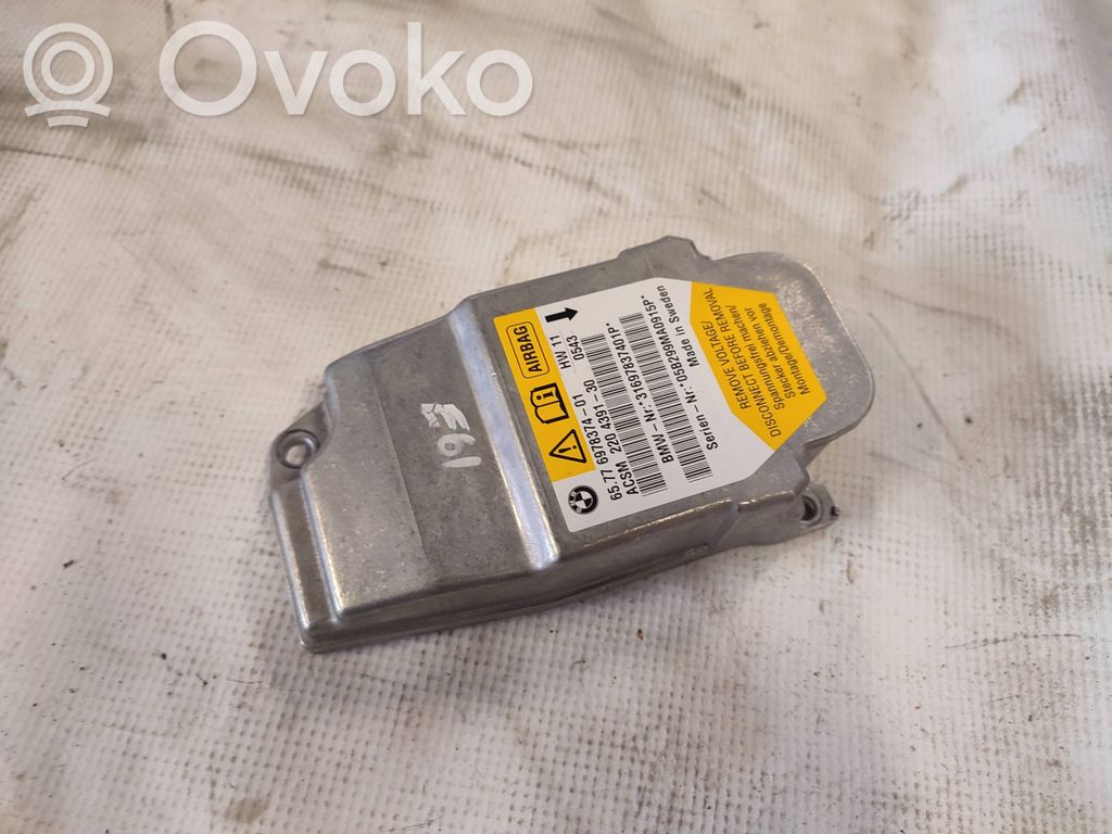 Module de contrôle airbag   6978374,65776978374,65779114215,65779118931,65779145401,65779160558,65779172019