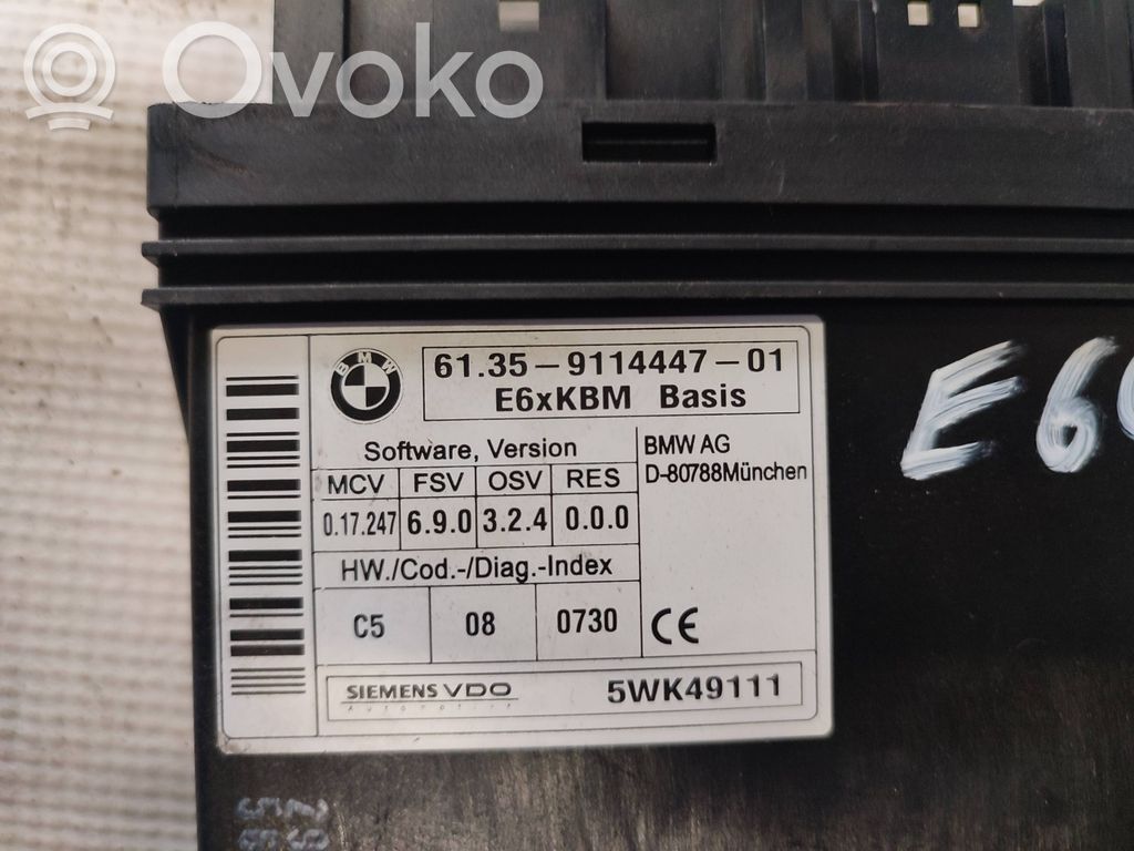 BMW 7 E65 E66 Other control units/modules 