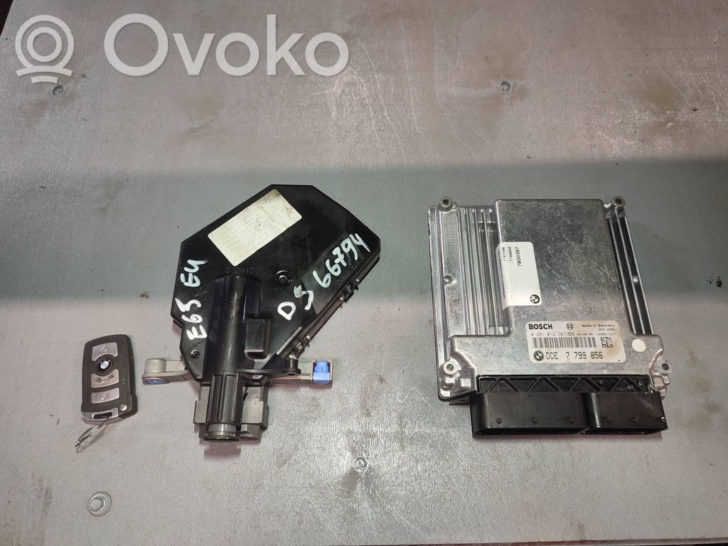 BMW 7 E65 E66 Engine ECU kit and lock set 
