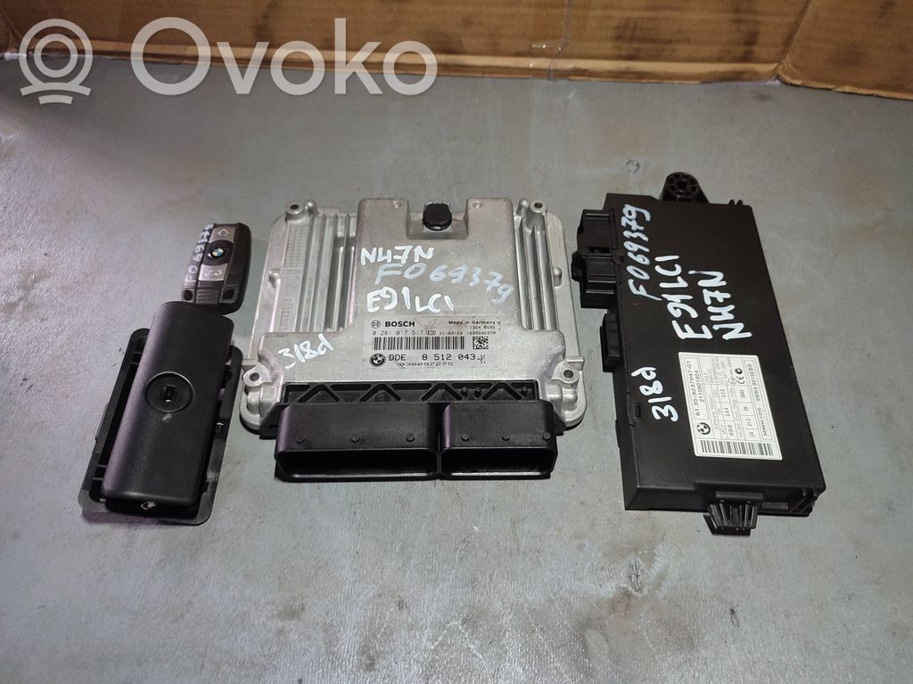 BMW 3 E90 E91 Engine ECU kit and lock set 