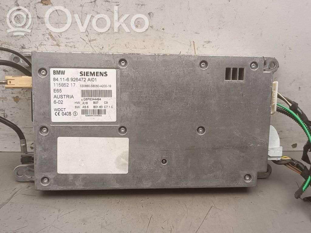 Unidad de control/módulo del teléfono   6926472,S30880S80500,Q6P6344494