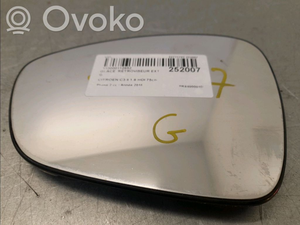 Citroen C3 Spoguļa stikls 
