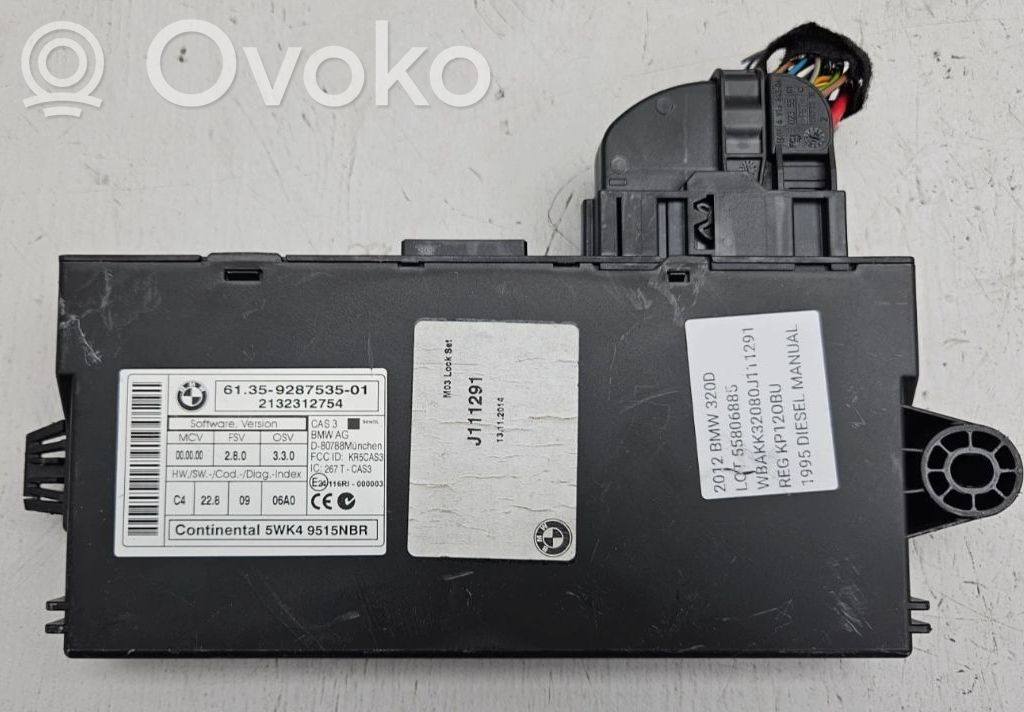 BMW 3 E92 E93 CAS control unit/module 